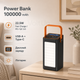 Повербанк Power Bank 100000 mAh 22.5W чорний — портативна батарея Fast Charge PD QC 3.0 з дисплеєм для телефона - зображення 1