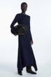 Сукня жіноча COS handkerchief-hem merino wool midi dress 1199609001 XS Синій - изображение 1