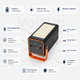 Повербанк Power Bank 100000 mAh 22.5W чорний — зовнішній акумулятор Fast Charge PD QC 3.0 з дисплеєм, USB та Type-C - зображення 5