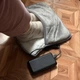 Електрична грілка для ніг USB 5V, м'який плюшевий килимок з підігрівом, сіра - зображення 5