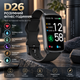 Умные фитнес-часы D26 1,47" для Android и iOS, пульс, сон, кислород в крови, давление, 5 ATM, чёрный - изображение 1