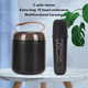 Караоке-машина Y2 Bluetooth 5.3 з 2 мікрофонами, портативна колонка з RGB-підсвічуванням, акумуляторна, чорна - зображення 6