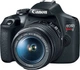 Фотоапарат Canon EOS Rebel T7 (1500D) DSLR Camera 2 Lens Kit with EF18-55mm + EF 75-300mm Lens Black (2727C021) - изображение 3