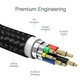 Кабель для передачи данных Choetech IP0041-BK, USB Type-C to Lightning, 2 м, PD MFi, в нейлоновой оплетке, черный - изображение 4
