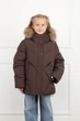 Куртка коротка для дівчинки YUKI коричневий 146 ЦБ-00297495 - зображення 2