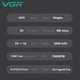 Триммер для стрижки VGR V-930 с LED-дисплеем и 4 насадки 1-7 мм аккумуляторный Зеленый для профессионального ухода за волосами и бородой - изображение 10