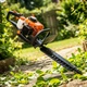 Бензиновый кусторез MJ-186 1 л.с. садовый кусторез 8000 об/мин 1250 Вт с лезвием 550 мм бензоножницы для живой изгороди двухтактный двигатель 24 см³ поворотная ручка 180° антивибрационная система - изображение 5