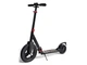 Детский двухколесный самокат Scooter Hammer Big Wheel с надувными колесами от 5 лет складной ABEC-9 с задним амортизатором и ножным тормозом нагрузки до 120 кг черный - изображение 1