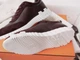 Кроссовки Hermès Bouncing Хермес Баунсинг мужские бордовые из кожи и замши размер 45 - изображение 4