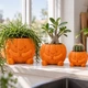 Кашпо Гарбуз для Геловіну (Halloween) 600 мл помаранчеве - зображення 7
