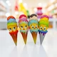Игрушка антистресс сквиш Мороженое-рожок, 18x6,3 см, набор 4 шт, силиконовая - изображение 10