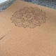 Корковий килимок для йоги Mandala 183×61 см з малюнками та сумкою. Антиковзний еко-мат для йоги, пілатесу та фітнесу - зображення 1