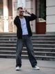 Джинсы мужские прямые из плотного денима Loose Fit Графит 30 - изображение 9