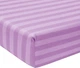 Простирадло на резинці MirSon євро 200x220+25 см Stripe 17-0618 Purple Бязь (2200008203955) - зображення 1