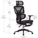 Крісло Mealux S201 Air Black (арт. HF-S201 F/B) - изображение 2
