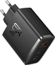 Сетевое зарядное устройство Baseus Cube Pro Fast Charger 2C+U 65W EU Cluster Black (P10152301113-00) - изображение 1