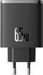 Сетевое зарядное устройство Baseus Cube Pro Fast Charger 2C+U 65W EU Cluster Black (P10152301113-00) - изображение 11