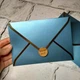 Конверт паперовий подарунковий Gold 12,5х17,4 см перламутр Блакитний 5-91836 - зображення 2