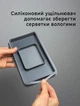 Серветниця контейнер для вологих серветок органайзер з кришкою сірий 21х12,5х10 см велика - зображення 2