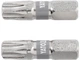 Насадка отверточная TORX T40 х 25 мм. HEX 1/4", покрытая никелем, 2 шт. YATO (YT-78016) - изображение 1
