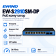 Коммутатор Ewind EW-S2910SM-DP управляемый настольный 10 портов 240 Вт PoE - изображение 1