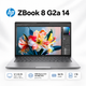 Ноутбук HP ZBook 8 G2a 14" 2.5K IPS AMD Ryzen 64 ГБ мобільна робоча станція Сріблястий (DZ4D6ET) - зображення 1