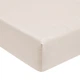 Простынь на резинке MirSon двуспальная 160х200+25 см Poplin Line 002 Milky White Поплин (2200006289159) - изображение 1