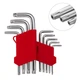 Набір ключів Г-подібних TORX з отвором 9 шт, Т10-Т50, CrV INTERTOOL HT-0604 - изображение 1