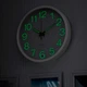 Бесшумные настенные часы люминесцентные с LED подсветкой LOSSO CW-30 (белый ободок) - изображение 5