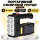Ліхтар ручний акумуляторний BL-7702A із сонячною панеллю, 4 режими, автономність 3–6 годин, USB - зображення 1