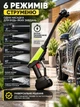 Автомийка акумуляторна високого тиску 40 бар 6в1 бездротова для авто 21V 2 АКБ зі шлангом 5 м та кейсом - зображення 2