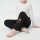 Детские теплые лосины для девочки на флисе, 110 см Черного цвета(NABITU kids leggings) - изображение 6