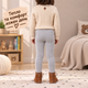 Детские теплые лосины для девочки на флисе, 130 см Серого цвета (NABITU kids leggings) - изображение 8