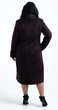 Класичне пальто на утеплювачі Lady Prestige Л614з 54 темно-коричневе - изображение 3