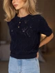 Жіночий джемпер Chao ТМ Larionoff 42-46 темно-синій (Chao_dark blue) - зображення 7