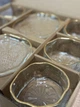 Набор стеклянных креманок с блюдцами Glassware – 12 предметов прозрачное стекло с золотистым кантом - изображение 3