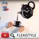 Настенные часы FLEXISTYLE Чайник бесшумные, 45 x 45 см - изображение 5