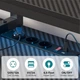 Компьютерный стол BESTIER, для геймеров с LED-подсветкой, черный - изображение 7