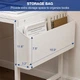 Компьютерный стол Grandder, для геймеров с LED-подсветкой, 120 × 50 см - изображение 3