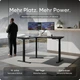 Компьютерный стол DESKSPACE, с электрической регулировкой высоты, 160 × 130 × 70 см - изображение 2