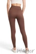 Леггинсы бесшовные в рубчик без пуш-ап GIULIA Leggings RIB model 02 S/M Коричневый - изображение 3