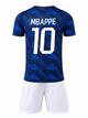 Дитяча футбольна форма Кіліан Мбаппе Mbappe (Номер 10) Збірна Франції Новий сезон 2026/2027. Розмір 24 (на зріст 125-135см) Основна форма. Вишиті емблеми. Футболка + шорти. - зображення 2