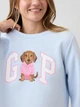 Свитшот на флисе женский GAP 95619292 XS Голубой (1162250002) - изображение 4