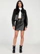 Куртка из искусственной кожи женская Guess 232494083 L Черная (1159859292) - изображение 3