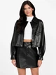 Куртка из искусственной кожи женская Guess 232494083 L Черная (1159859292) - изображение 4