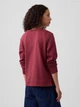 Свитшот на флисе женский GAP 189558274 XL Бордовый (1162211333) - изображение 2