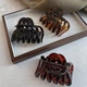 Заколка для волос Jinglei Vintage Large Hair Claw Pumpkin Hair Clip, женская, в стиле бутик, высококачественная акриловая заколка в форме акулы. - изображение 5
