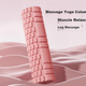 Массажный ролик Duweike Foam Roller Yoga Column Massage Stick для расслабления мышц, массажа ног, фитнес-оборудования, розовый, 45 см. - изображение 5