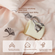 Комплект постельного белья Boyang Home Textile из хлопка класса А, четырех предметов, двухслойная марля, стиль Ins, чистый хлопок, пододеяльник, простынь, цвет абрикоса, 150 см, коллекция Home Collection. - изображение 5