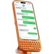 Чохол-клавіатура AKKO MetaKey для iPhone 16 Pro Max з фізичною клавіатурою, магнітним кріпленням, відчуття BlackBerry, білий - зображення 1